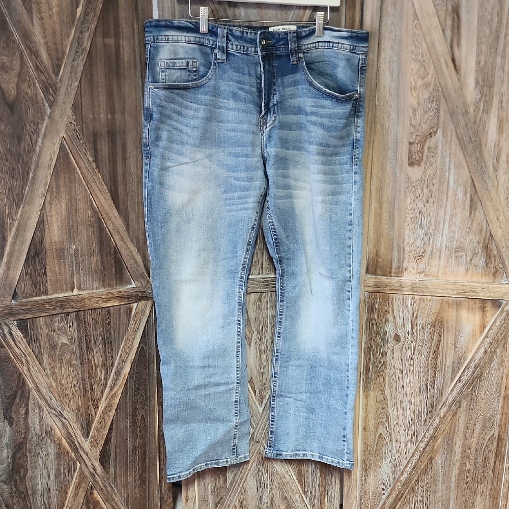 TK Axel Mens Slim Boot Cut Jeans